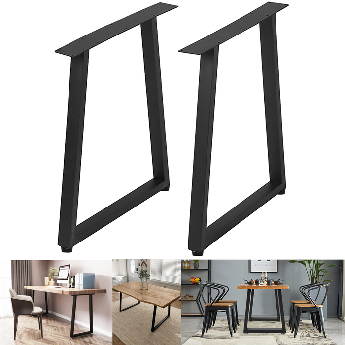 [28 x 17.7 in - TL4] Industrial Metal Table Legs, Metal Legs for Table