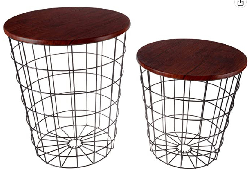 Nesting End Tables with Storage 1 (Set of 2)